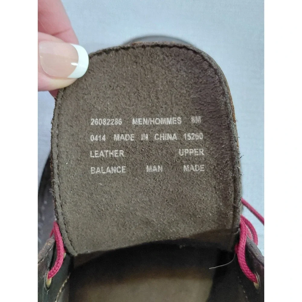Clarks Bushacre Chukka Boot 15260 Men's 8M Brown Leather Lace‎ Up Rubber Sole